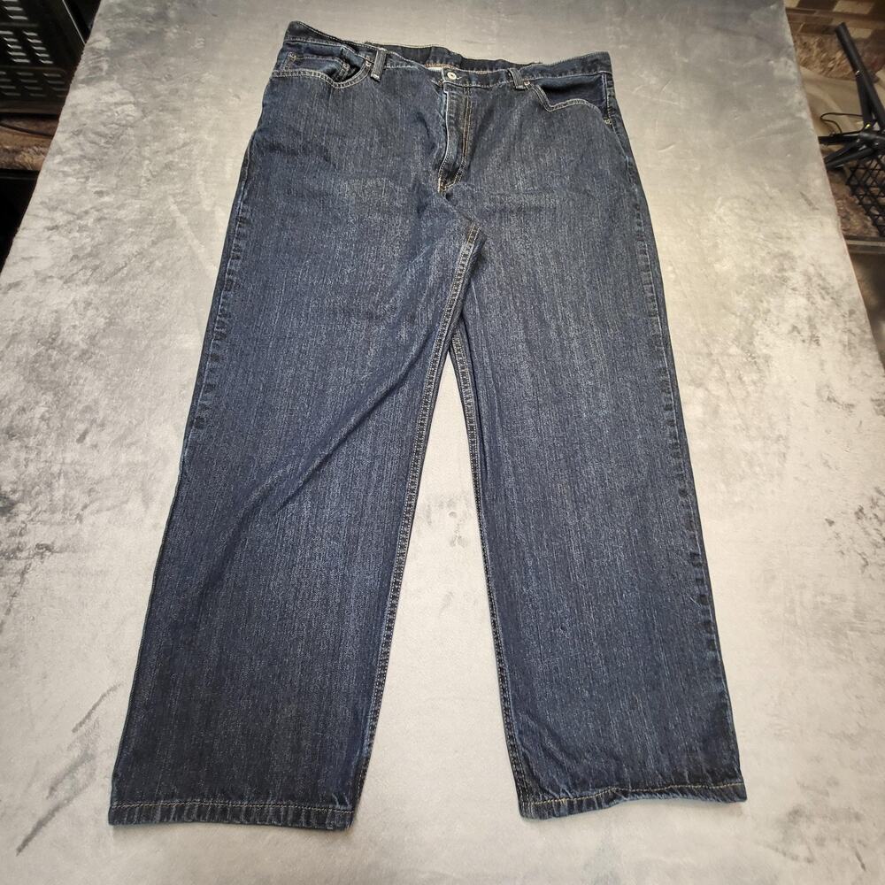 Levi's 550 Jeans Mens 42x29 Blue‎ Denim Relaxed Fit Tapered Leg Classic Zip Fly